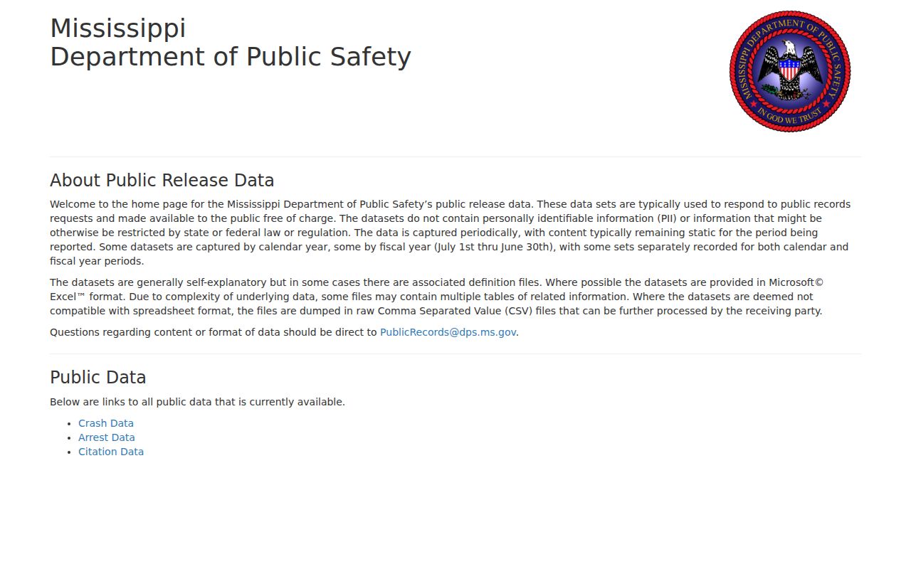 Mississippi public data site that does not carry Calhoun County traffic warrant status